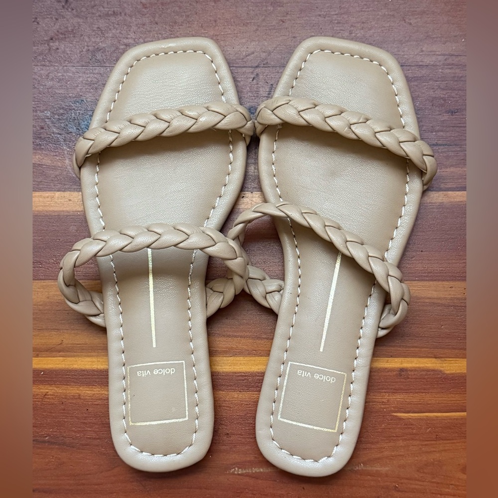 Dolce Vita Women’s Beige Braided Sandals Size 7